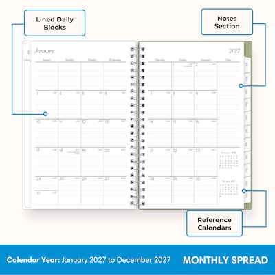 2027 Blue Sky 5" x 8" Weekly & Monthly Planner (164263)