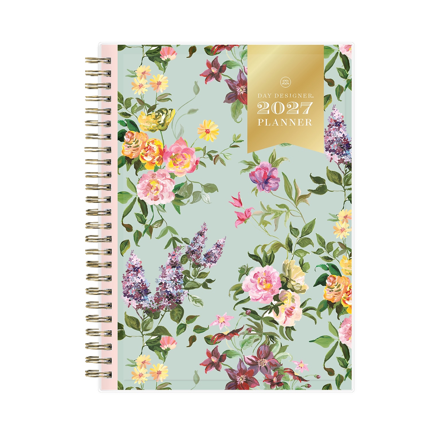 2027 Blue Sky Day Designer 5.875 x 8.625 Weekly & Monthly Planner, Graceful Green (161651)