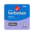 TurboTax Deluxe 2022 Federal for 1 User, Windows/Mac, Download (5101379)