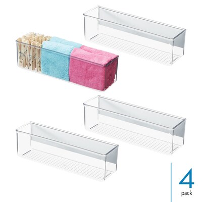iDesign Magnetic Organizer Bins for Laundry Room - Holds Stain Removers, Dryer Sheets, and Detergent