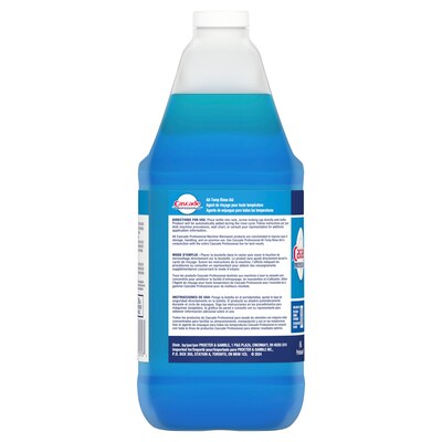 Cascade Professional All-Temp Dishwasher Rinsing Agent, Unscented, 128 oz., 2/Carton (71187)