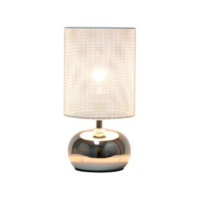 Simple Designs Mesh Around 10.04 LED Table Lamp, Chrome (LT2130-CHR)
