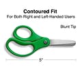 Staples Teacher Pack 5 Kids Blunt Tip Stainless Steel Scissors, Straight Handle, Right and Left Han