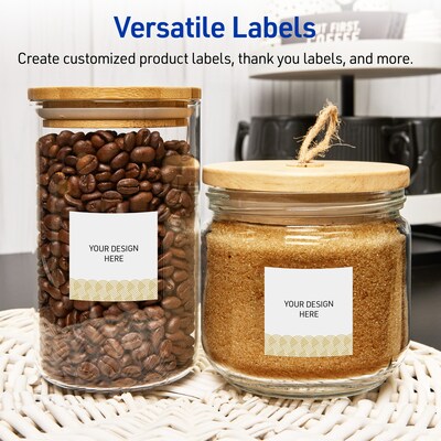 Avery Laser/Inkjet Square Multipurpose Labels, 3" x 3", White, 60/Pack (S00EX5)