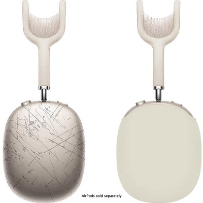 SaharaCase Liquid Silicone Cover Case for AirPods Max, Beige (HP00180)