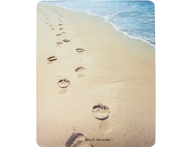 Mind Reader Hard Floor Chair Mat, 47 x 35, Tan, Polycarbonate (BEACHMAT-ASST)