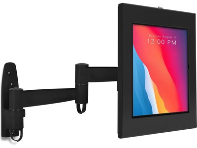 Mount-It! Adjustable Anti-Theft iPad Wall Mount with Swing Arm, Black (MI-3774B_G10)