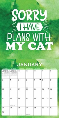 2027 Willow Creek Life is Better With Cats  12" x 12" Monthly Wall Calendar (60117)