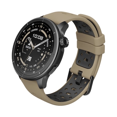 Cubitt AURA Pro 2 Smart Watch, GPS, 37.59mm, Mocha Brown, Silicone Band (CT-AURAP2-9)