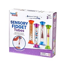 hand2mind Sensory Fidget Tubes, 4/Set (92419)