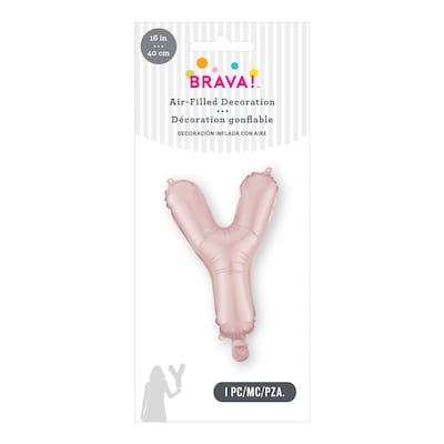 Party City (Air-Filled) 16 Y Foil Balloon, Dusty Rose (AM 1 100092-92)