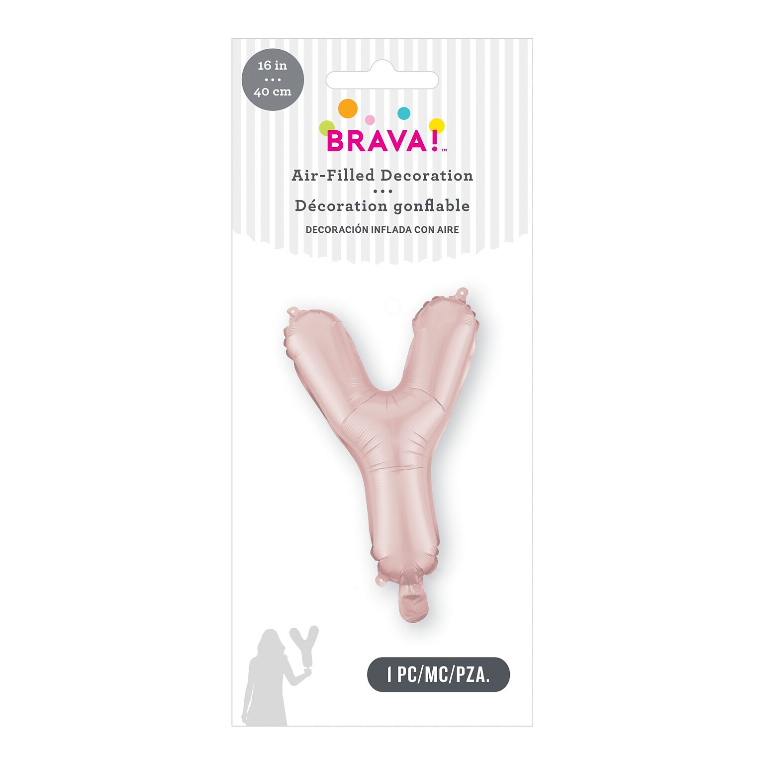 Party City (Air-Filled) 16 Y Foil Balloon, Dusty Rose (AM 1 100092-92)