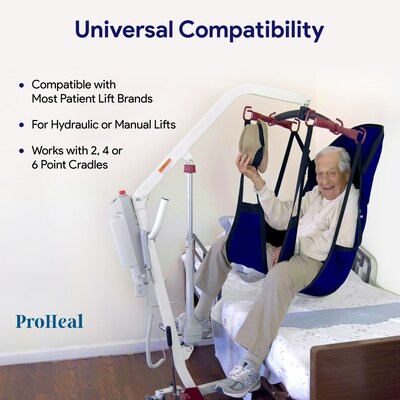 ProHeal Universal Divided Leg Lift U Sling for Patient Lifts, Medium, 59" x 38", Polyester (ProHeal-30100)