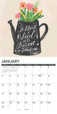 2027 Willow Creek Be Kind Every Day 12" x 12" Monthly Wall Calendar, Assorted Colors (59050)
