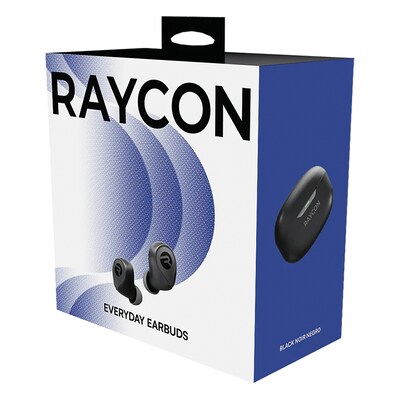 Raycon The Everyday Earbuds Wireless Noise Canceling Earbuds, Bluetooth, Carbon Black (RCNRBE72623EBK)