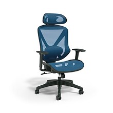 Union & Scale™ FlexFit™ Dexley Ergonomic Mesh Swivel Task Chair, Blue (UN59375)