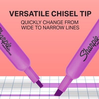 Sharpie Tank Highlighter, Chisel Tip, Assorted, Dozen (25145)