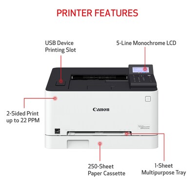 Canon imageCLASS LBP632Cdw Wireless Color Laser Printer, Single-Function, Print (LBP632CDW)