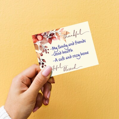 Great Papers! Thankful Grateful Blessed Postcards, 40/Pack (2025040)
