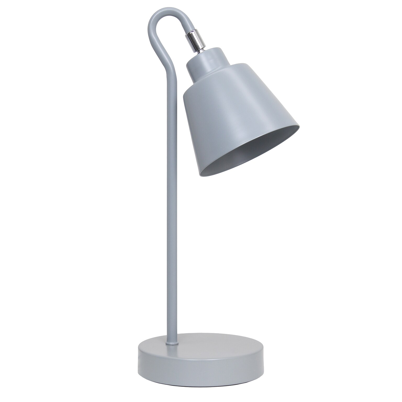Simple Designs Sleek Essentials LED Desk Lamp, 16, Gray (LD1079-GRY)