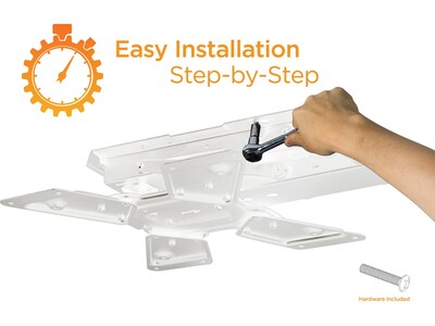 Mount-It! Full-Motion Motorized Ceiling TV Mount, 66 Lbs. Max. (MI-4223W)
