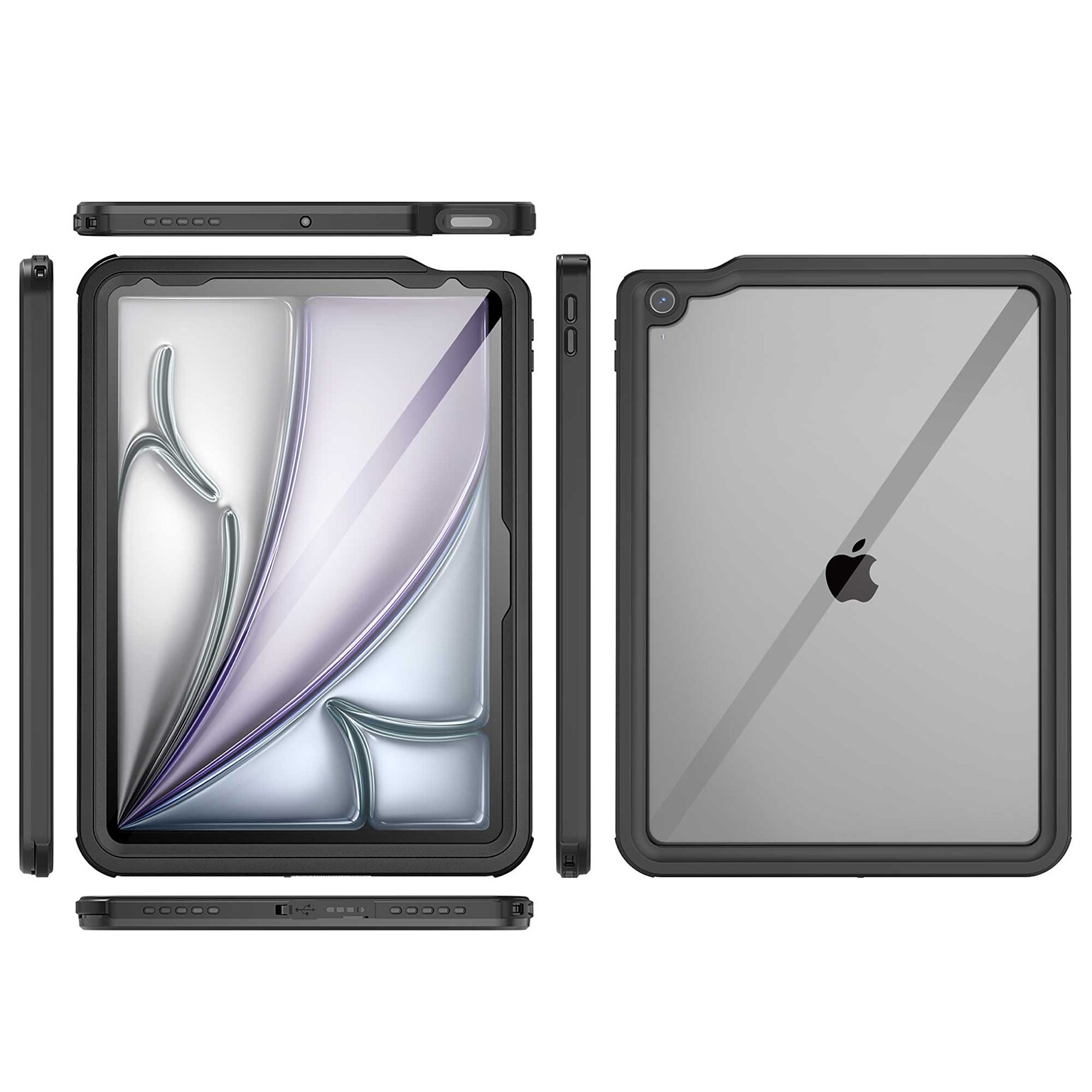 SaharaCase Oasis Series Waterproof Case for iPad Air 11 (M3/M2), Scorpion Black (TB00424)