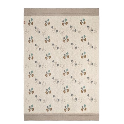 Avery Organic Cotton Knitted Baby Blanket (Poppy)