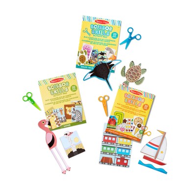 Melissa & Doug Scissor Skills Activity Pad Bundle - Safari, Sea Life and Activities (97161)