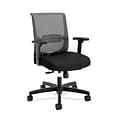 HON Convergence Fabric/Mesh Task Chair, Adjustable Arms, Black (HONCMY1AACCF10)