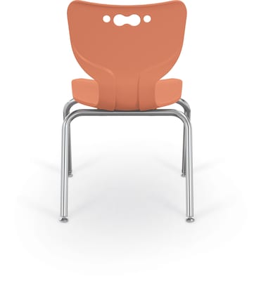 MooreCo 14 Hierarchy Student Chair with 4 Legs, Cayenne/Chrome Base (703673561440)