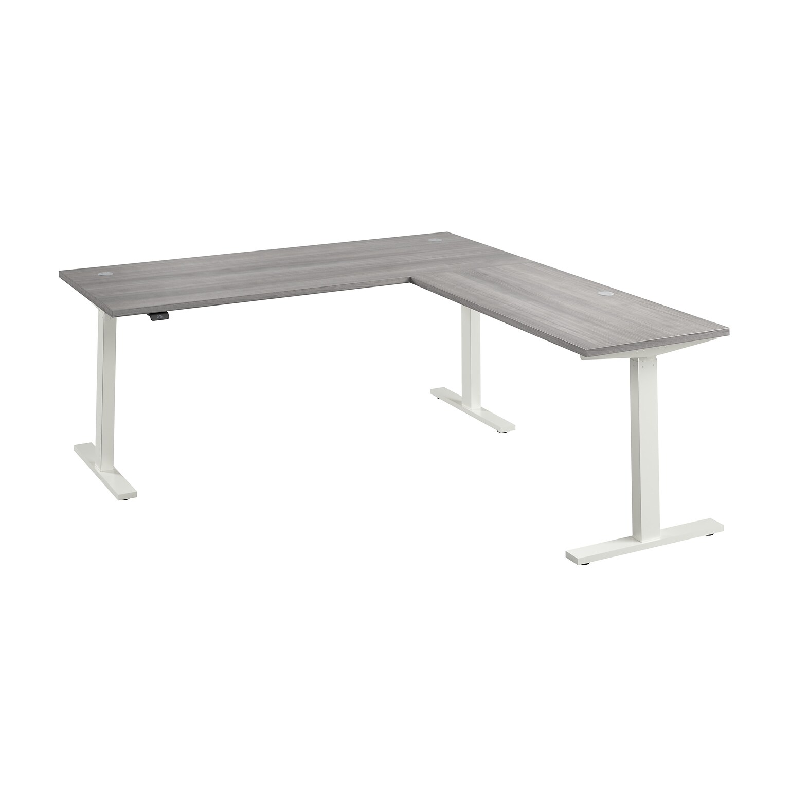 Bush Business Furniture Move 60 Series 72W L Shaped Adjustable Standing Desk, Platinum Gray (M6SL7278PGWK)