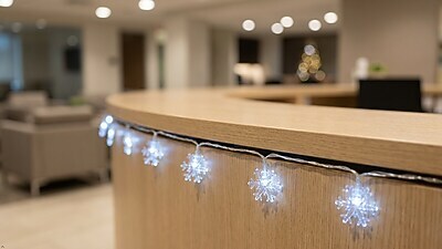 Excello Brands 20' Snowflake Holiday String Lights, 40 Lights (EGP-HL-SNF-20)