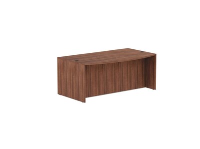 Alera Valencia Series 71 Bow Front Desk Shell, Modern Walnut (ALEVA227236WA)