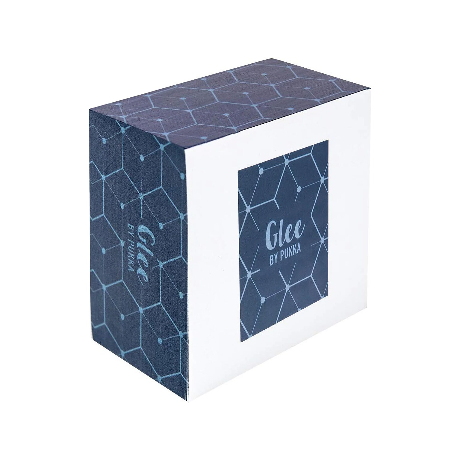 Pukka Pad Glee Memo Cube, 3.15 x 3.15, Dark Blue, 500 Sheets/Pad, 3 Pads/Pack (8697-GLE)