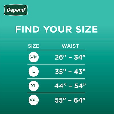 Depend Fresh Protection Adult Incontinence Underwear for Men, Disposable, Large, Grey, 72 Count (542