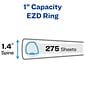 Avery Heavy Duty 1" 3-Ring View Binders, One Touch EZD Ring, White 12/Pack (79199)