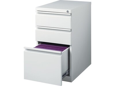 Quill Brand® 3-Drawer Vertical File Cabinet, Locking, Gray, 22.88"D (25172D)