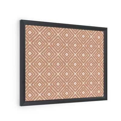 U Brands Fashion Cork Bulletin Board, Black Frame, 16"H x 20"W (2883U00-01)