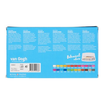 Van Gogh Watercolor Plastic Pocket Box, 24 Assorted Colors(VNG20808623)
