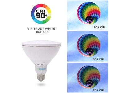 Viribright 8-Watt Cool White LED Floodlight Bulb, 4/Box (750333-4)