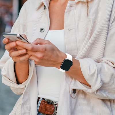 LAX Silicone Band for Apple Watch, White