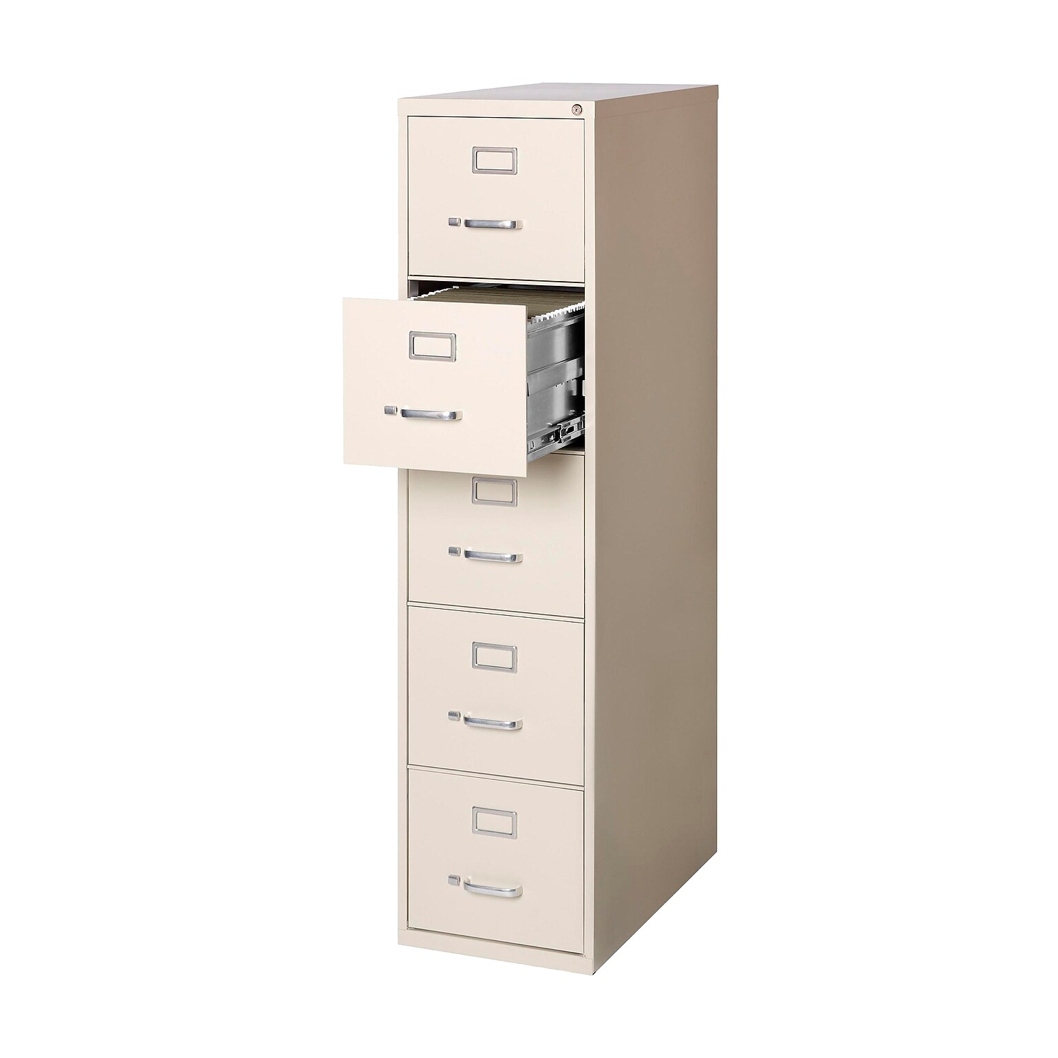 Quill Brand® Commercial 5 File Drawer Vertical File Cabinet, Locking, Putty/Beige, Letter, 26.5D (20069D)