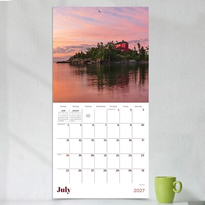 2027 TF Publishing Water's Edge 12" x 12" Monthly Wall Calendar, Multicolored (27-1049)