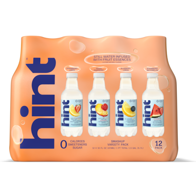 Hint Smash-Up Flavored Water Variety Pack, 16 fl oz., 12 Bottles/Pack (HNT02231)