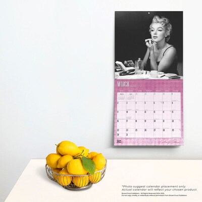 2025 BrownTrout Marilyn Monroe 12" x 12" Monthly  Wall Calendar (9781975479657)