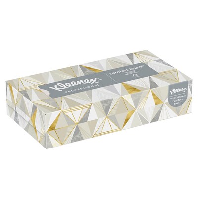 Kleenex Convenience Case Facial Tissue, 2-ply, 125 Tissues/Box, 12 Boxes/Pack (03076)