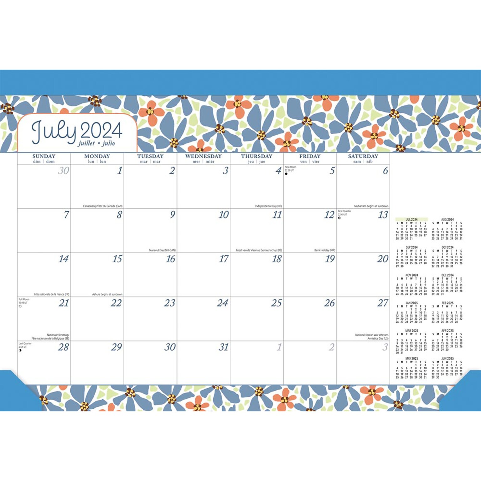 20242025 Plato Spring Awakening 14" x 10" Academic & Calendar Monthly