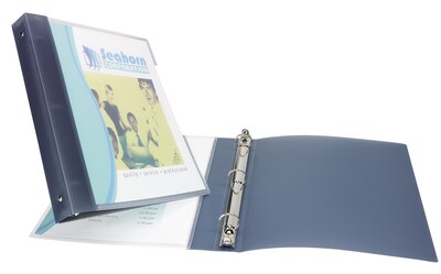 Avery 1 3-Ring Flexible Poly Binders, Gray (17676)