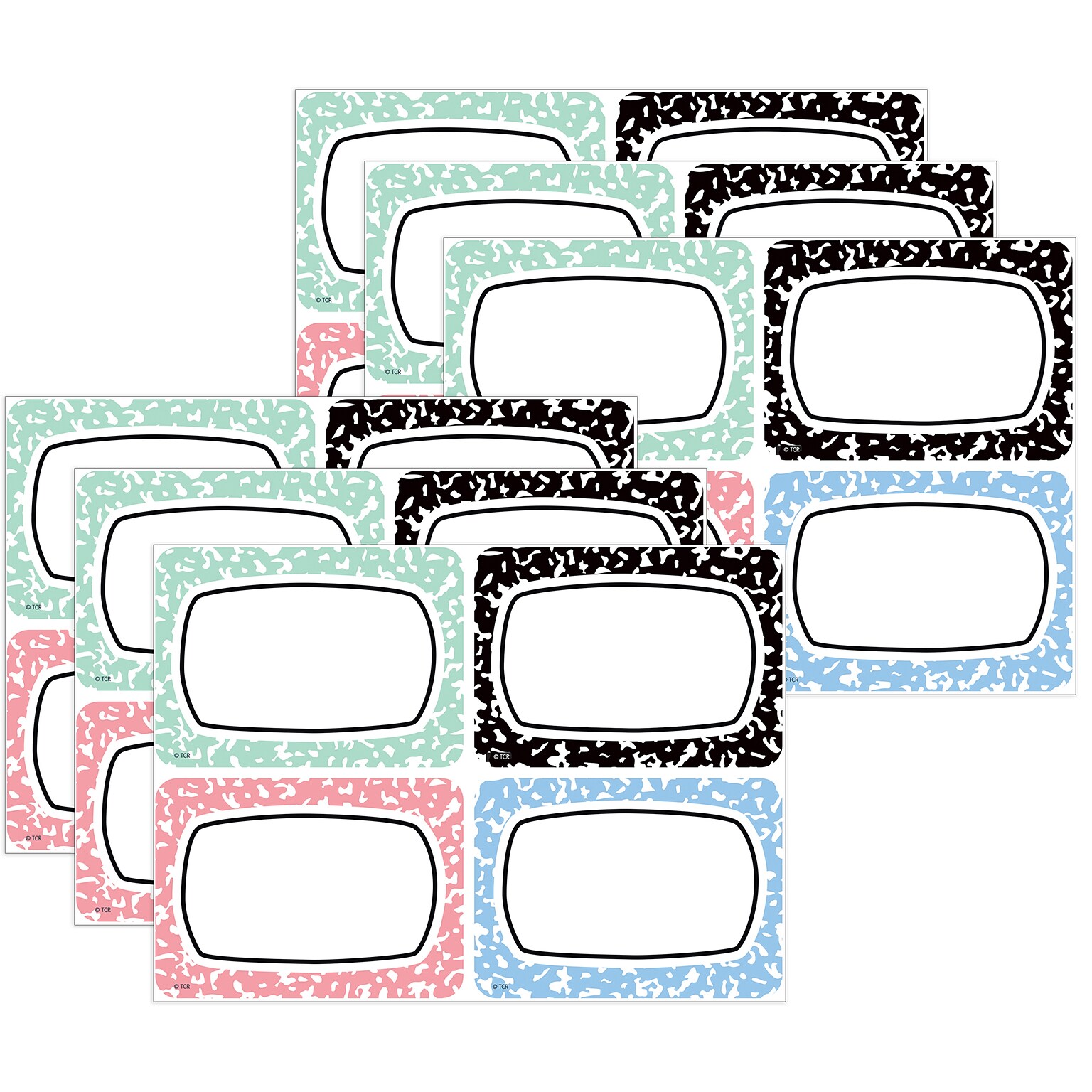 Teacher Created Resources Cool for School School Name Tags, 3.5 x 2.5, 36/Pack, 6 Packs/Bundle (TCR9320-6)