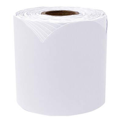 Carson Dellosa Education Rolled Scalloped Bulletin Board Border, 3" x 65', Whisper Gray, 3/Bundle (CD-108538-3)